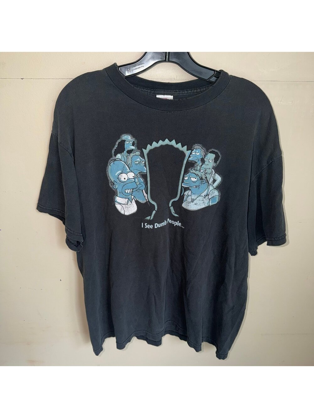 The Simpsons I See Dumb People Delta Pro Weight Mens LG Vtg y2k 90s Rare